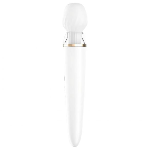 Satisfyer Double Wand-er - pametni masažer vibrator (bijela)