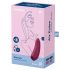 Satisfyer Curvy 1+ - pametni stimulator klitorisa na zračne valove (crveni)