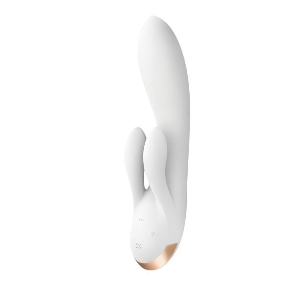 Satisfyer Double Flex - pametan vibrator s držačem za klitoris (bijeli)