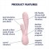 Satisfyer Mono Flex - pametni vodootporni vibrator (svijetlo ružičasti)