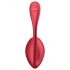 Satisfyer Shiny Petal - vibrirajuće jaje s daljinskim upravljanjem (crveno)