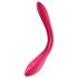 Satisfyer Elastic Joy - fleksibilni parni vibrator s akumulatorom (crveni)