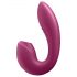 Satisfyer Sunray - akumulatorski 2u1 vibrator s zračnim valovima (crveni)