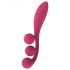 Satisfyer Tri Ball 1 - višenamjenski vibrator s punjivom baterijom (crveni)