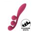 Satisfyer Tri Ball 1 - višenamjenski vibrator s punjivom baterijom (crveni)