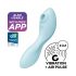 Satisfyer Curvy Trinity 5+ - pametan 2u1 vibrator (plavi)