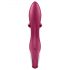 Satisfyer Embrace Me - akumulatorski vibrator s dodatkom za klitoris (crveni)