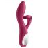 Satisfyer Embrace Me - akumulatorski vibrator s dodatkom za klitoris (crveni)