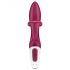 Satisfyer Embrace Me - akumulatorski vibrator s dodatkom za klitoris (crveni)