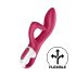 Satisfyer Embrace Me - akumulatorski vibrator s dodatkom za klitoris (crveni)