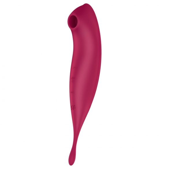 Satisfyer Twirling Pro - pametni 2u1 klitoralni vibrator (crveni)