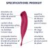 Satisfyer Twirling Pro - pametni 2u1 klitoralni vibrator (crveni)