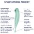 Satisfyer Twirling Pro - pametni 2u1 vibrator za klitoris (menta)