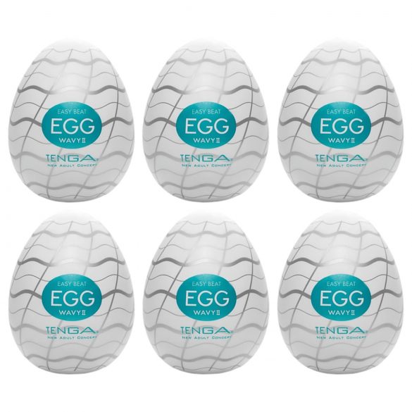 TENGA Egg Wavy II - masturbacijsko jaje (6 kom)