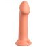 Dillio Big Hero - silikonski dildo s vakuumskim postoljem (17 cm) - narančasti