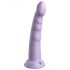 Dillio Slim Seven - stimulirajući dildo s vakuumskom bazom (20cm) - ljubičasti