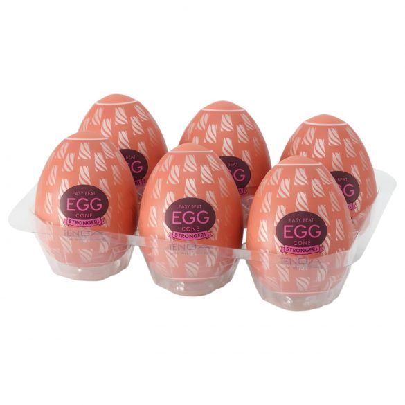 TENGA Egg Cone Stronger - masturbacijsko jaje (6 komada)