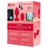 b-vibe Heart - punjivi, bežični analni vibrator (crveni)