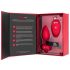 b-vibe Heart - punjivi, bežični analni vibrator (crveni)