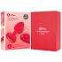 b-vibe Heart - punjivi, bežični analni vibrator (crveni)