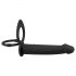 Black Velvets Double F - strap-on analni vibrator (crni)