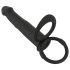 Black Velvets Double F - strap-on analni vibrator (crni)