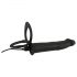 Black Velvets Double F - strap-on analni vibrator (crni)