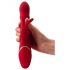 You2Toys Zeko - vibrator s pokretnim prstenom (crveni)