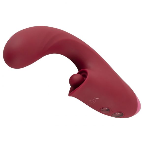 Javida - 3u1 jezični vibrator (crveni)