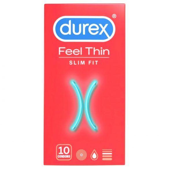 Durex Feel Thin Slim Fit - prirodan osjećaj kondom (10 kom)