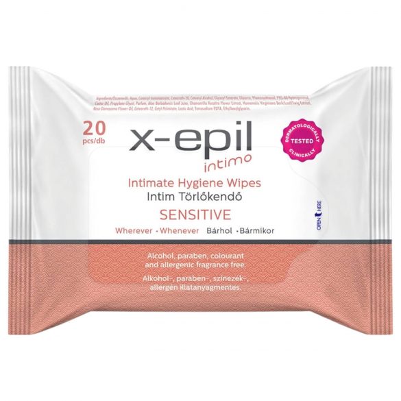 X-Epil Intimo Sensitive - intimne maramice (20 komada)