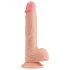 Lovetoy Nature Cock - realistični dildo s prijanjajućim postoljem - 21 cm (prirodna boja)