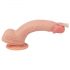 Lovetoy Nature Cock - realistični dildo s prijanjajućim postoljem - 21 cm (prirodna boja)