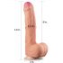 Lovetoy Nature Cock - dvostruki realistični dildo - 28 cm (prirodna boja)