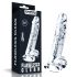 Lovetoy Flawless Clear - dildo s usisnom bazom, 19 cm (proziran)