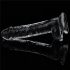 Lovetoy Flawless Clear - dildo s usisnom bazom, 19 cm (proziran)