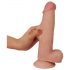 Lovetoy Sliding-Skin - dvoslojni dildo - 21 cm (prirodni)