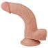 Lovetoy Sliding-Skin - dvoslojni dildo - 21 cm (prirodni)