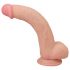 Lovetoy Sliding-Skin - dvostruki sloj dildo s vakuumskim postoljem - 23 cm (prirodna boja)