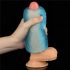 Lovetoy Training Master - obostrano rebrasti masturbator (plavi)