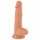 Gospodin Rude - dildo s vakuumskim postoljem i testisima - 19cm (prirodan)