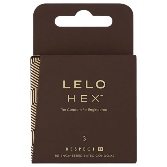 LELO Hex Respect XL - luksuzni kondomi (3 kom)