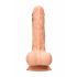 RealRock Dong 7 - realističan, dildo za testise (17 cm) - prirodan