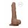 RealRock Dong 7 - realističan, dildo za testise (17 cm) - tamno prirodan