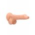 RealRock Dong 8 - realističan, dildo za testise (20 cm) - prirodan