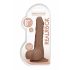 RealRock Dong 8 - realističan, testikularni dildo (20cm) - tamno prirodan