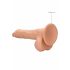 RealRock Dong 9 - realističan, dildo za testise (23 cm) - prirodan