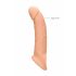 RealRock Penis Sleeve 9 - navlaka za penis (21,5 cm) - prirodna