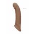 RealRock Penis Sleeve 9 - navlaka za penis (21,5 cm) - tamna prirodna