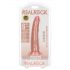 RealRock Slim - ljepljivi, realistični dildo - 15,5 cm (prirodni)